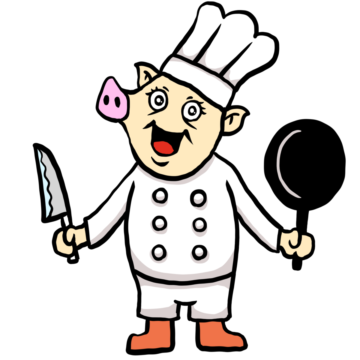 かわいい豚の料理人
