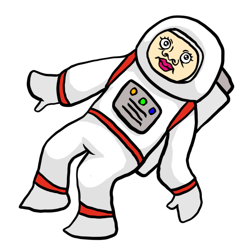 宇宙飛行士のイラスト