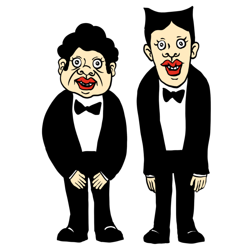 漫才師のイラスト