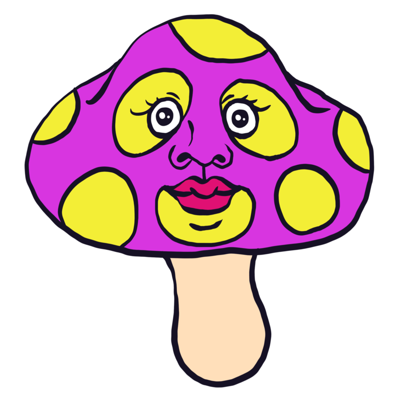 毒キノコのイラスト