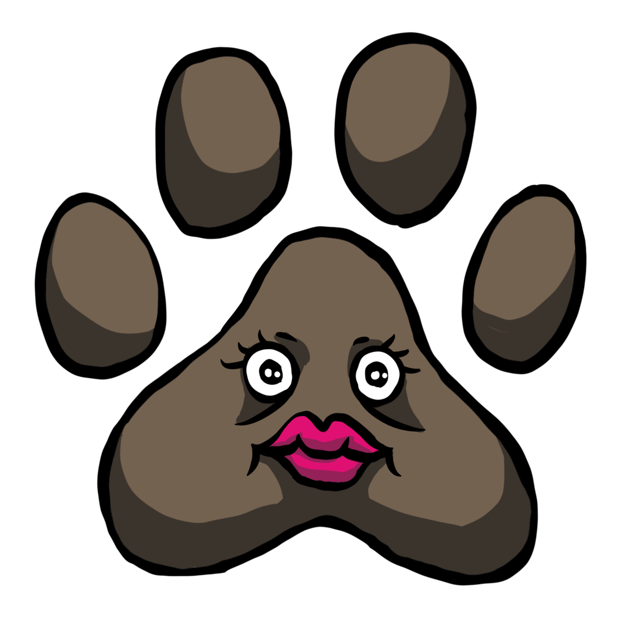 かわいい肉球のイラスト
