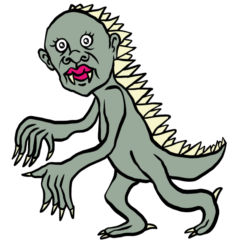 チュパカブラのイラスト