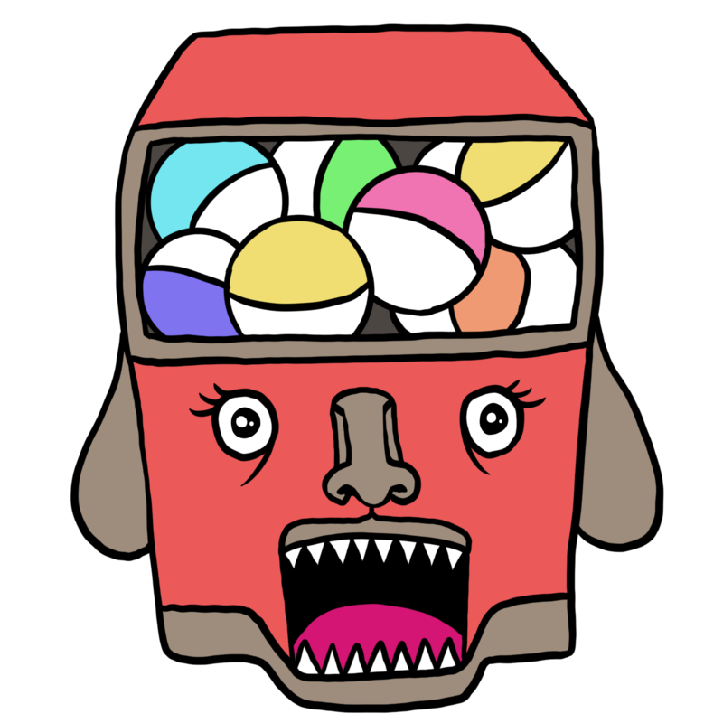 ガシャポンのイラスト