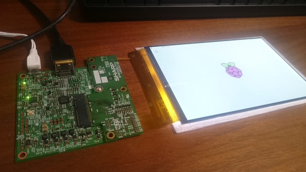 Raspberry Pi ZeroにSHARP 7インチ IGZO-LCDパネルを接続する