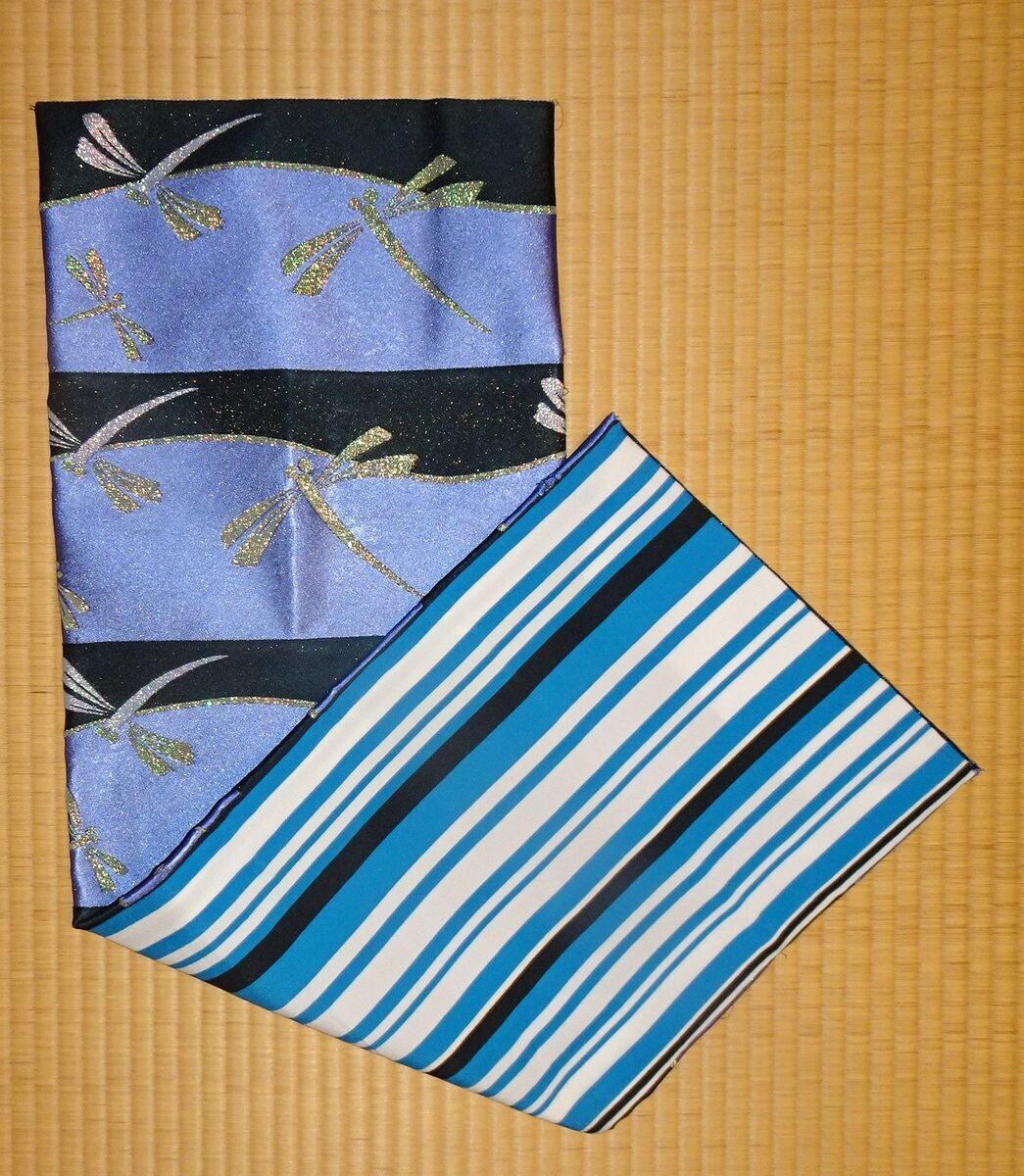 半幅帯を作り帯にしてみました - 母と私の着物ぐらし