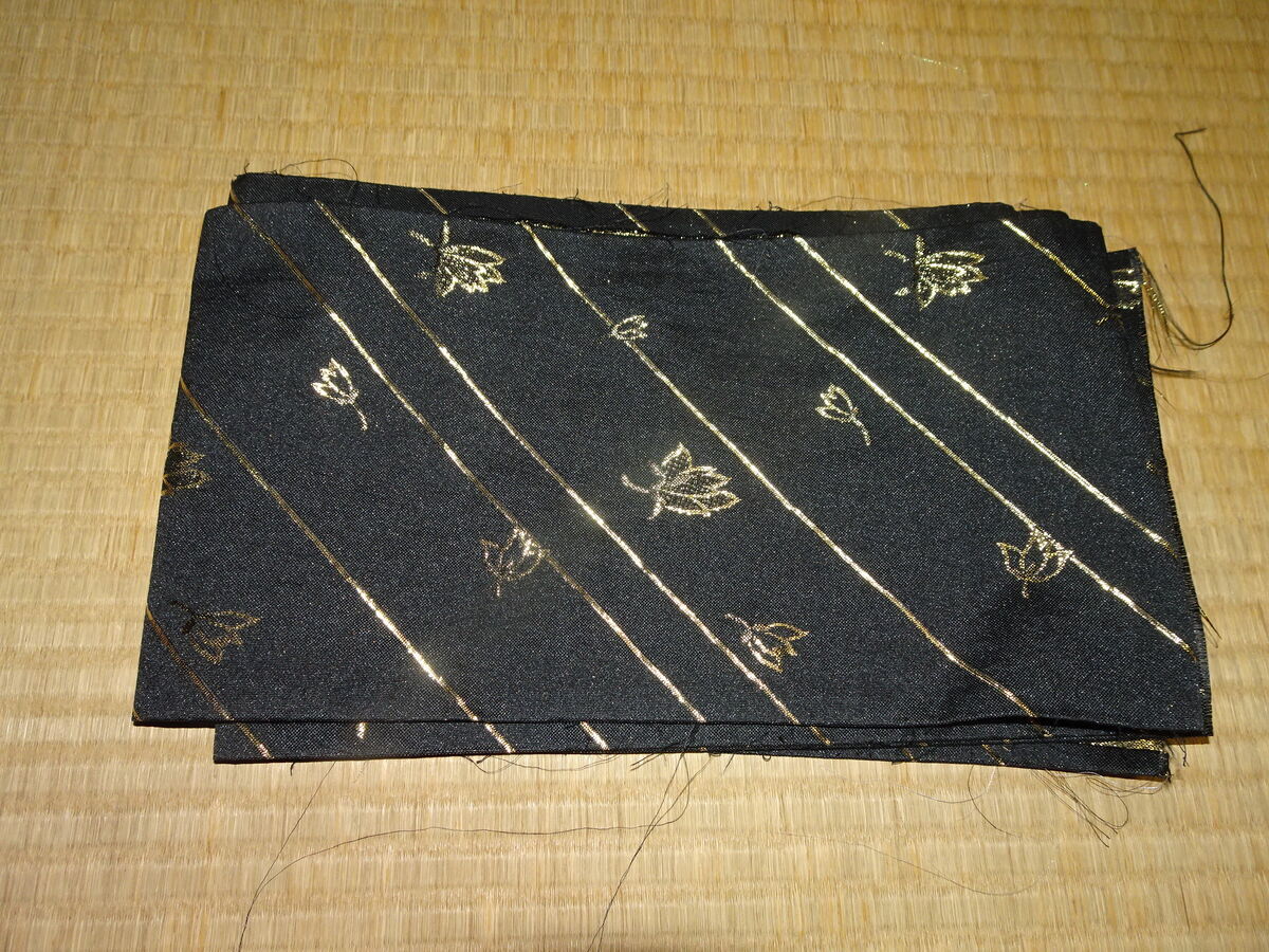 半幅帯を作り帯にしてみました - 母と私の着物ぐらし