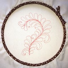 フリーモーションの練習 第四週 ミシン刺繍 ほっこりにっこり