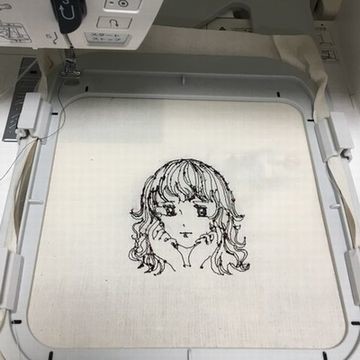 イラストをミシン刺繍する ミシン刺繍 ほっこりにっこり