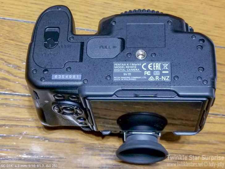 PENTAX K-1がアップグレードサービスでK-1 Mark IIになりました