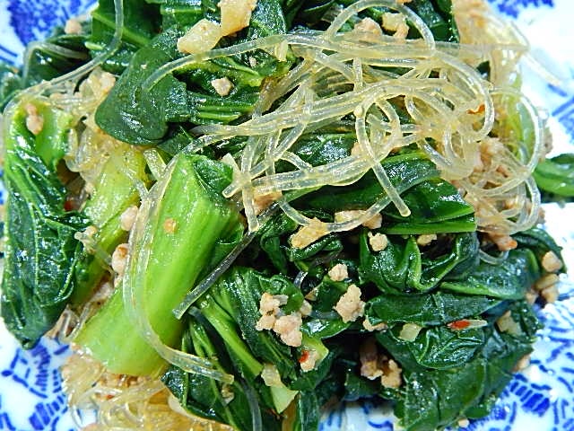 ターツァイと春雨の中華炒め