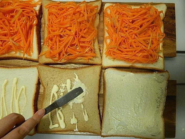 私の一番好きなニンジンレシピ ニンジンのサンドイッチ 今日 なに食べよう 有機野菜の畑から