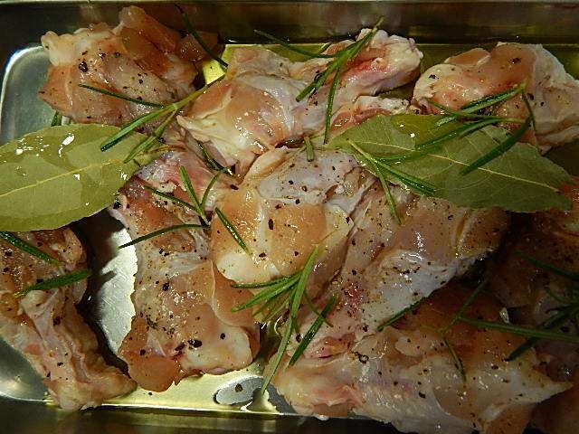 手羽元に味付け