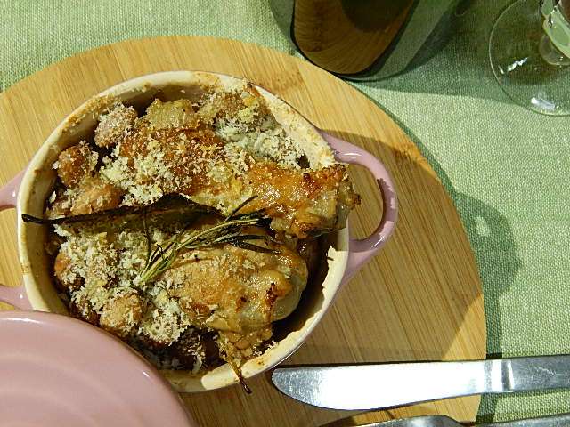 軽く焼き目がつけば出来上がり