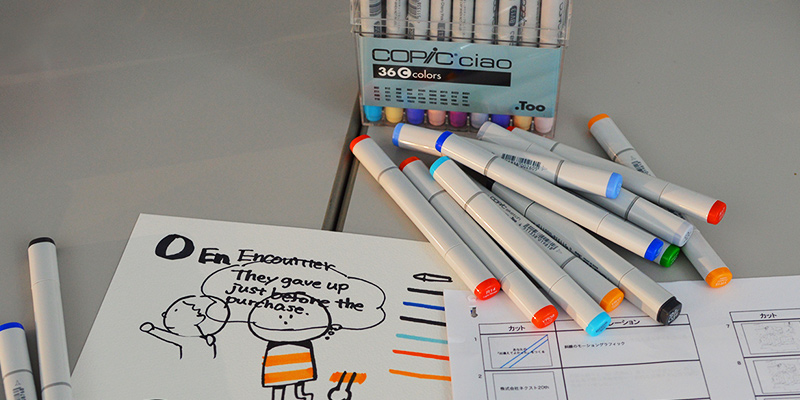 COPICのマーカーで描きました