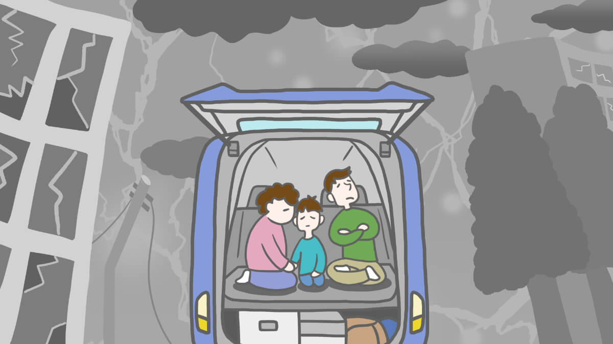 車中泊避難とは 災害時に役立つ基本をプロが指南 カエライフ クルマとカスタムで暮らしをカエるーcustom Enjoy Life