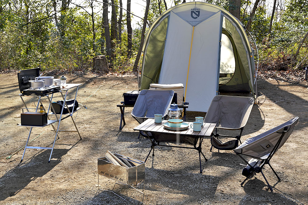 キャンプ設営完了