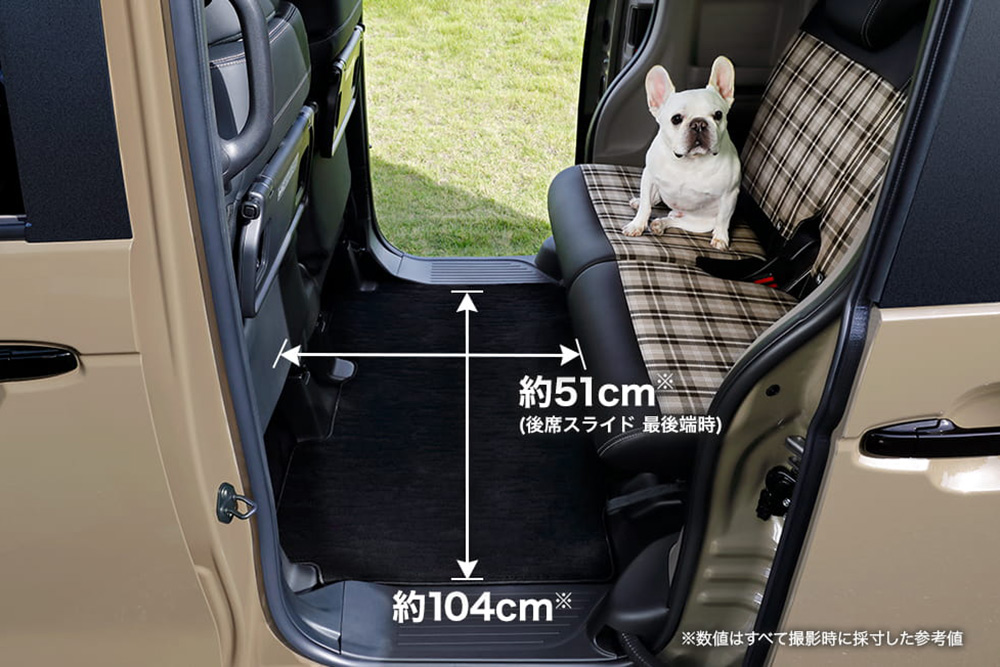 N-BOX JOYの車内寸法