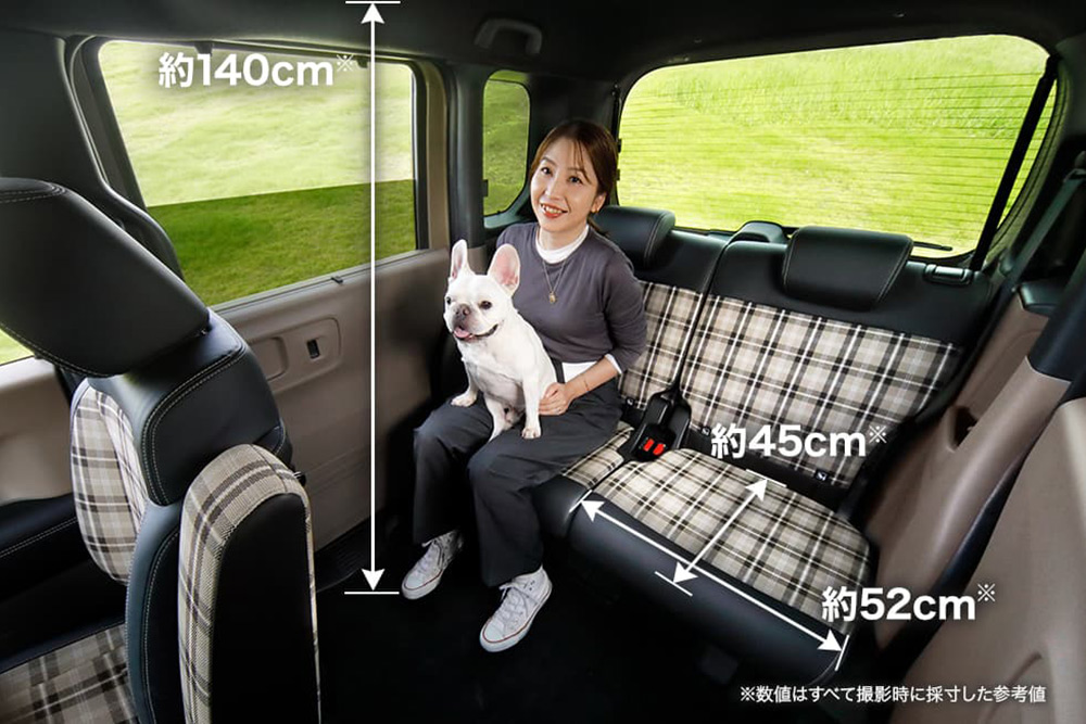 N-BOX JOYの車内寸法