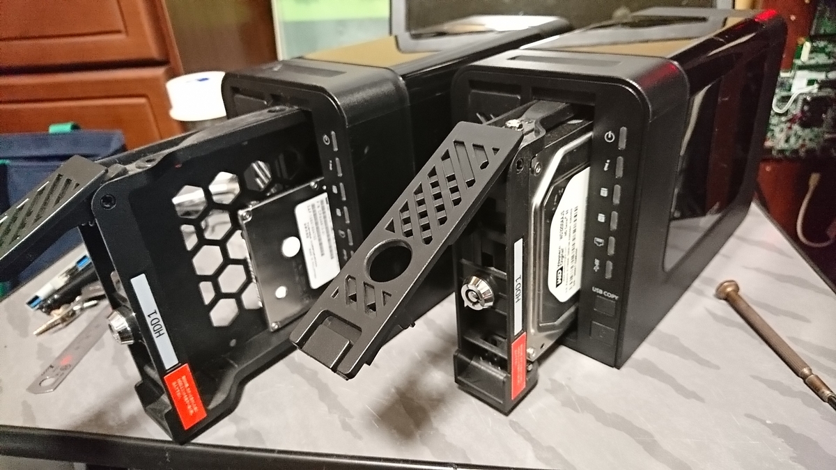 ELECOM NSR-MS2T2BLB 激安NASを入手 - Hone.のPC工房
