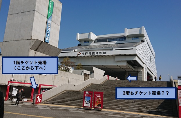 江戸博 チケット売場への行き方
