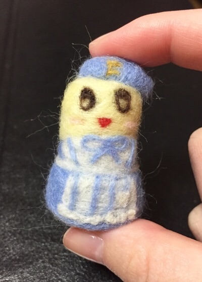 羊毛フェルトでふなっしーを作ってみた【不器用の右往左往