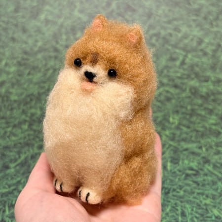 羊毛フェルトでポメラニアン作ってみた｜ハマナカのキットをレビュー