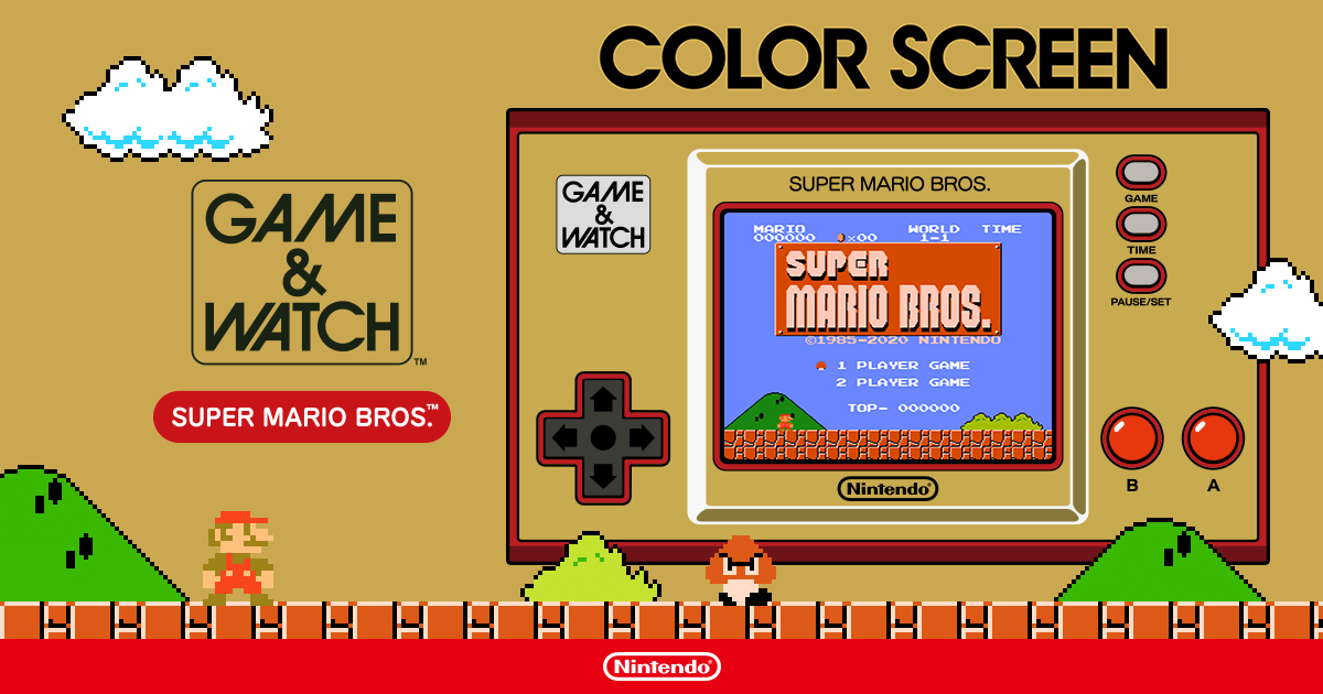GAME&WATCH スーパーマリオブラザーズで久々のゲームウォッチ