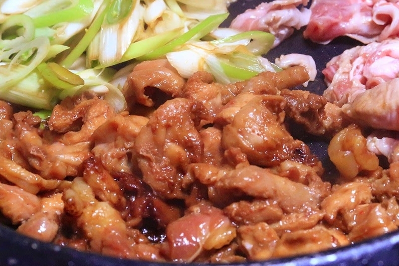 とんちゃん焼き ～堅田の鳥中とんちゃん 味付かしわ～ - 炎の