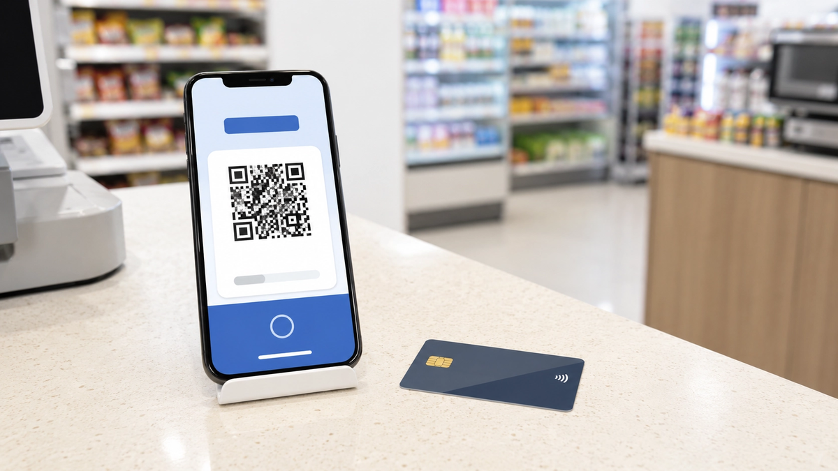 PayPayの決済画面とカードのイメージ