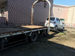 北本市のレッカー車での廃車引き取り