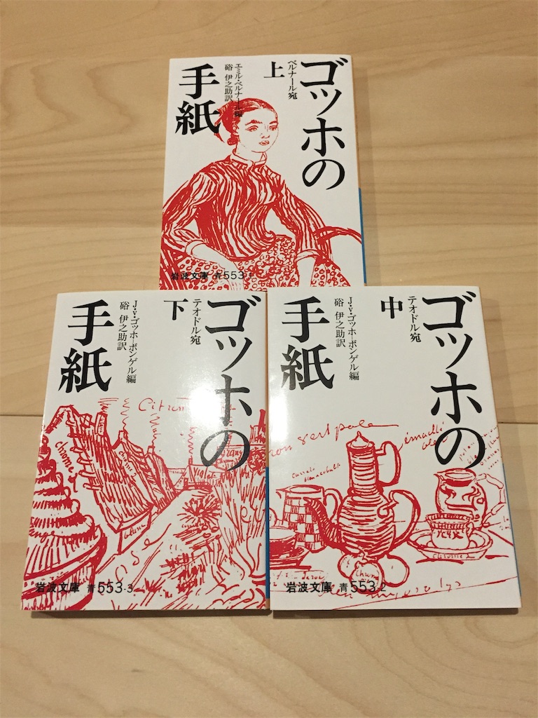 『ゴッホの手紙』 上 エミル・ベルナール編 ・中下 J.vゴッホボンゲル編 ／ 固い握手を送る 書に耽る猿たち