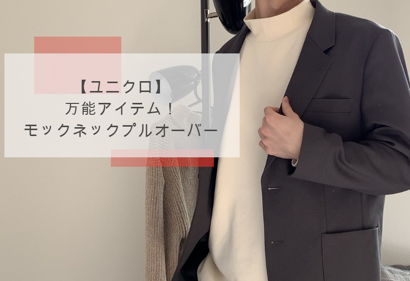 着画あり ユニクロのモックネックプルオーバーが大活躍 超万能アイテムを徹底解説 ほーり日記