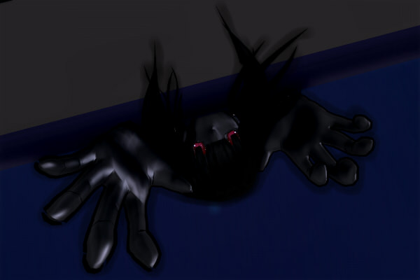 昭和京都の怪談綴りによる屋根の上から垂れ下がる髪の長い女の幽霊