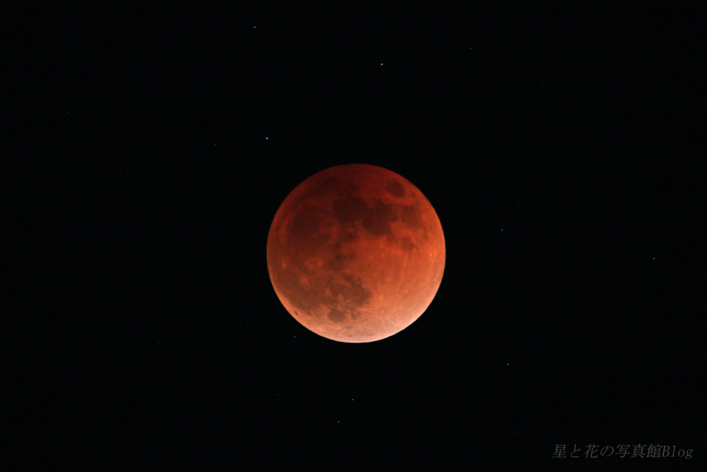 600mm望遠レンズで皆既月食の観察 2018年1月31日 - 星と花の写真館Blog