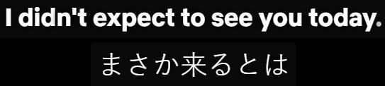 didn't expect の意味と例文