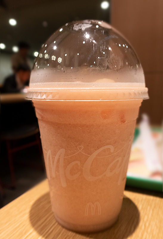 マクドナルド「もものスムージー」