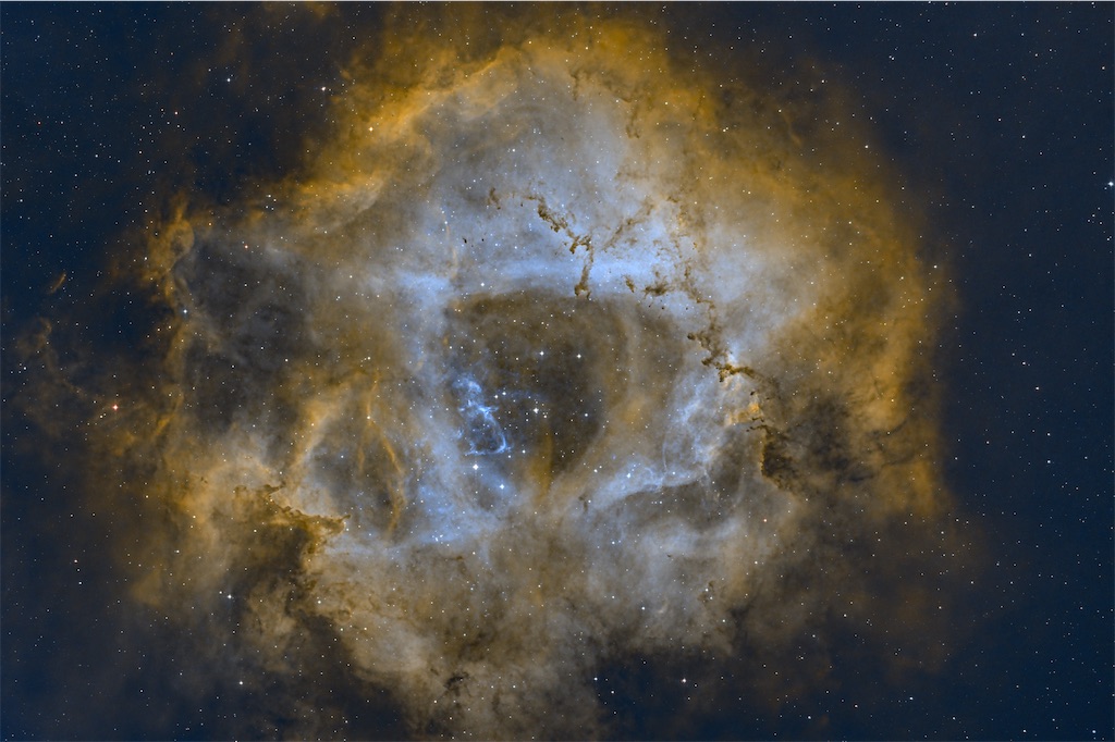 赤い星雲をカラフルに処理したい。 - 天体観測日記