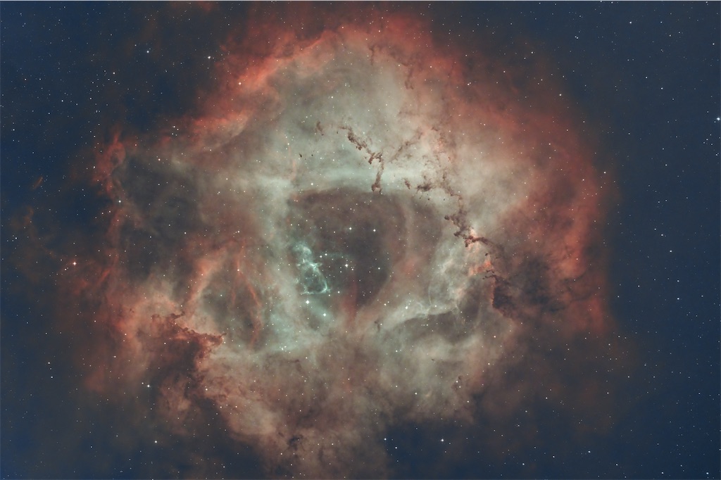 赤い星雲をカラフルに処理したい。 - 天体観測日記