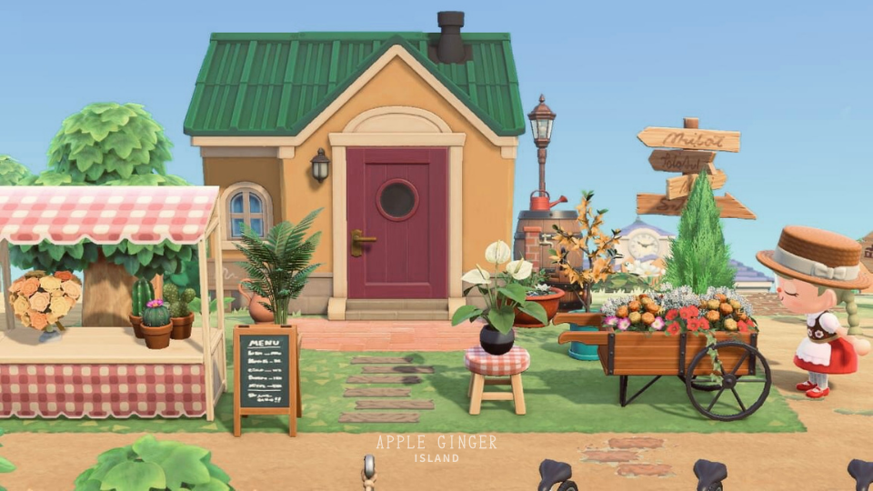 あつ森 島の入り口と飛行場から案内所までの街並みのレイアウト マイミーボックス Myme Box