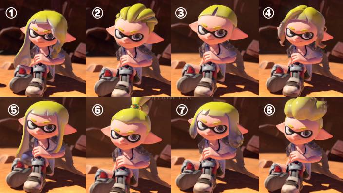 【スプラトゥーン3】髪型一覧・イカ・24種類・ボーイとガール