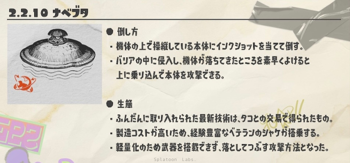 【スプラ3・サーモンラン】ナベブタの倒し方・設定・生態