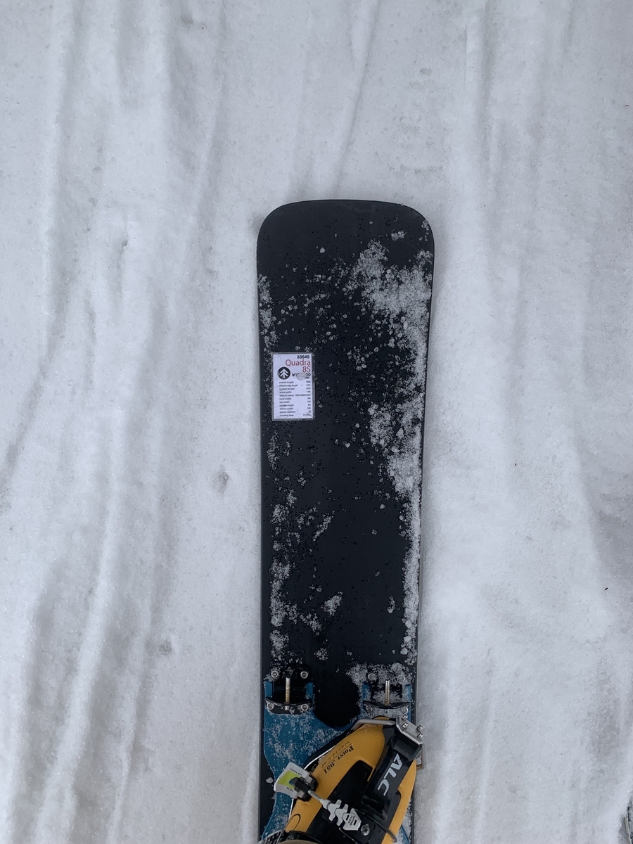 25/26 GRAY QUADRA 185 - アルペンスノーボード試乗日記