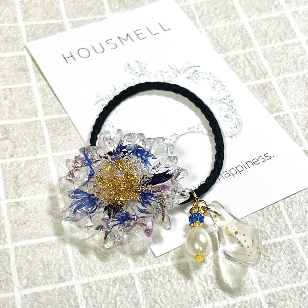 NO 352 レジン　ヘアゴム　ブローチ　ハンドメイド　猫ちゃん ヘアゴム No.352 NO 352 レジンヘアゴムブローチハンドメイド猫