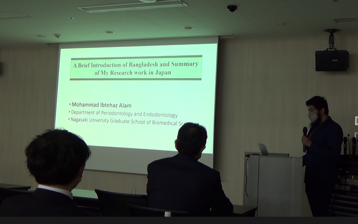 長崎大学歯周歯内治療学分野同門会　ALAM MOHAMMAD IBTEHAZ先生