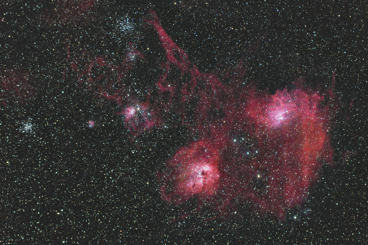 勾玉星雲 IC405 ＆ IC410