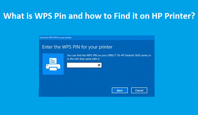 What is WPS Pin and how to Find it on HP Printer? - hpprintercare's