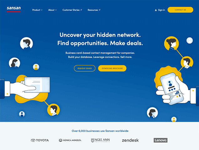 f:id:hrhrmmtts:20200214101056p:plain Sansan グローバルWebサイト