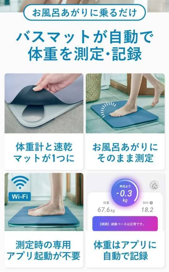 乘るだけのバスマット
