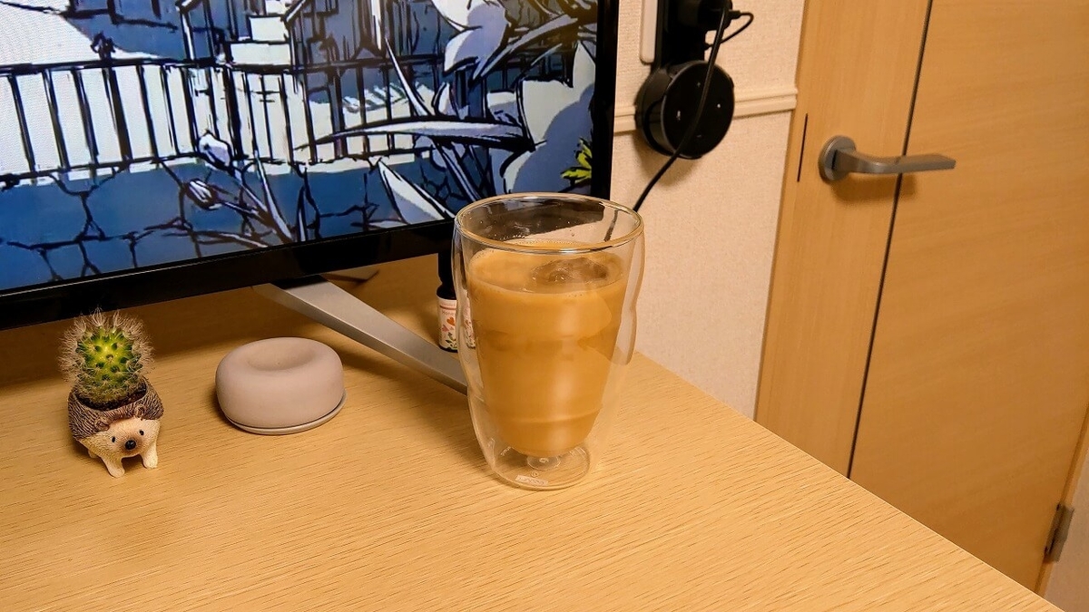 Wiswell Water Dripperで抽出した水出しコーヒーを使ったカフェオレ