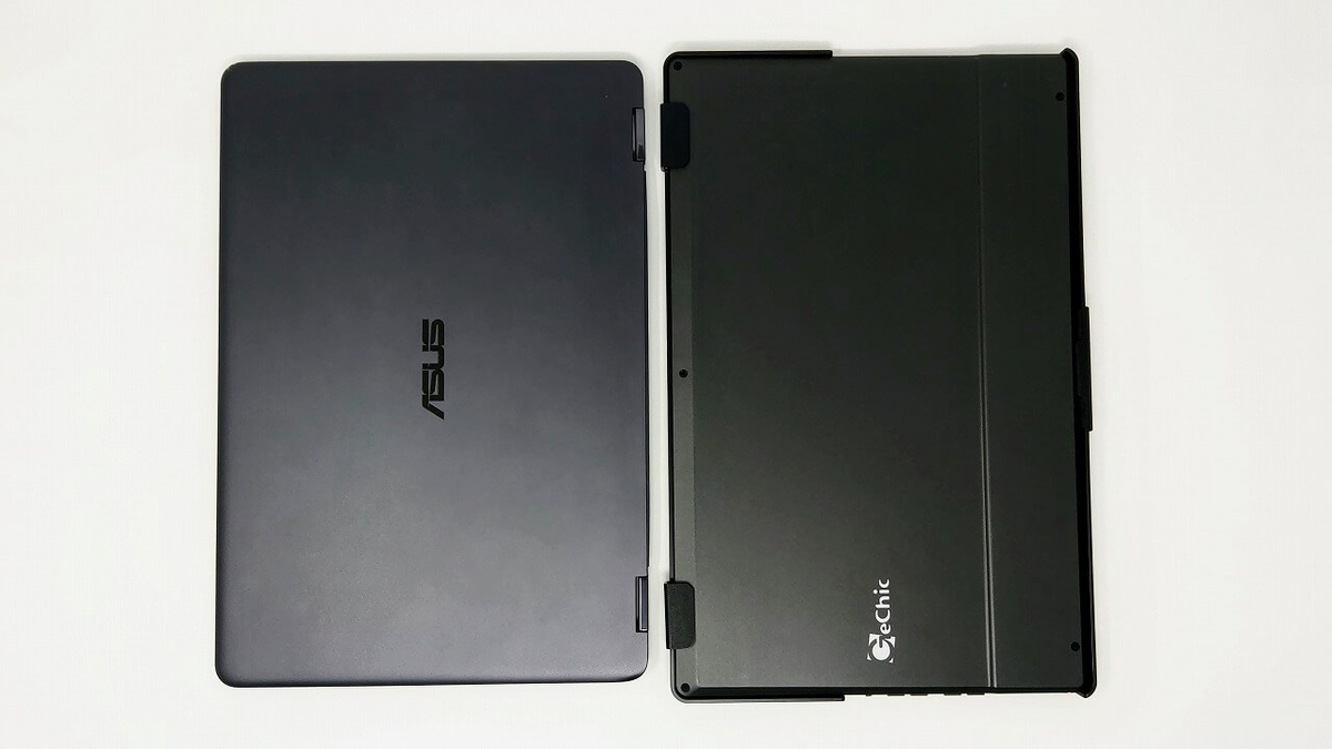 左：ASUS ZenBook Flip S・右：On-Lap 1306H